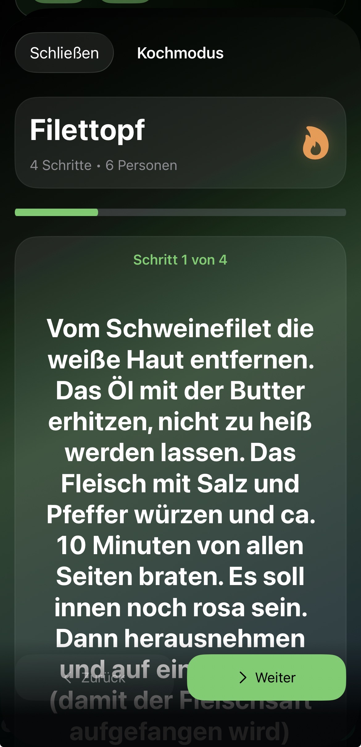 NexDay Kochmodus